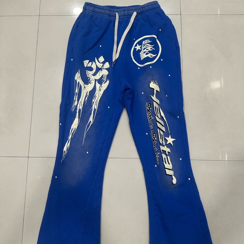 Blue Graphic Sweatpants